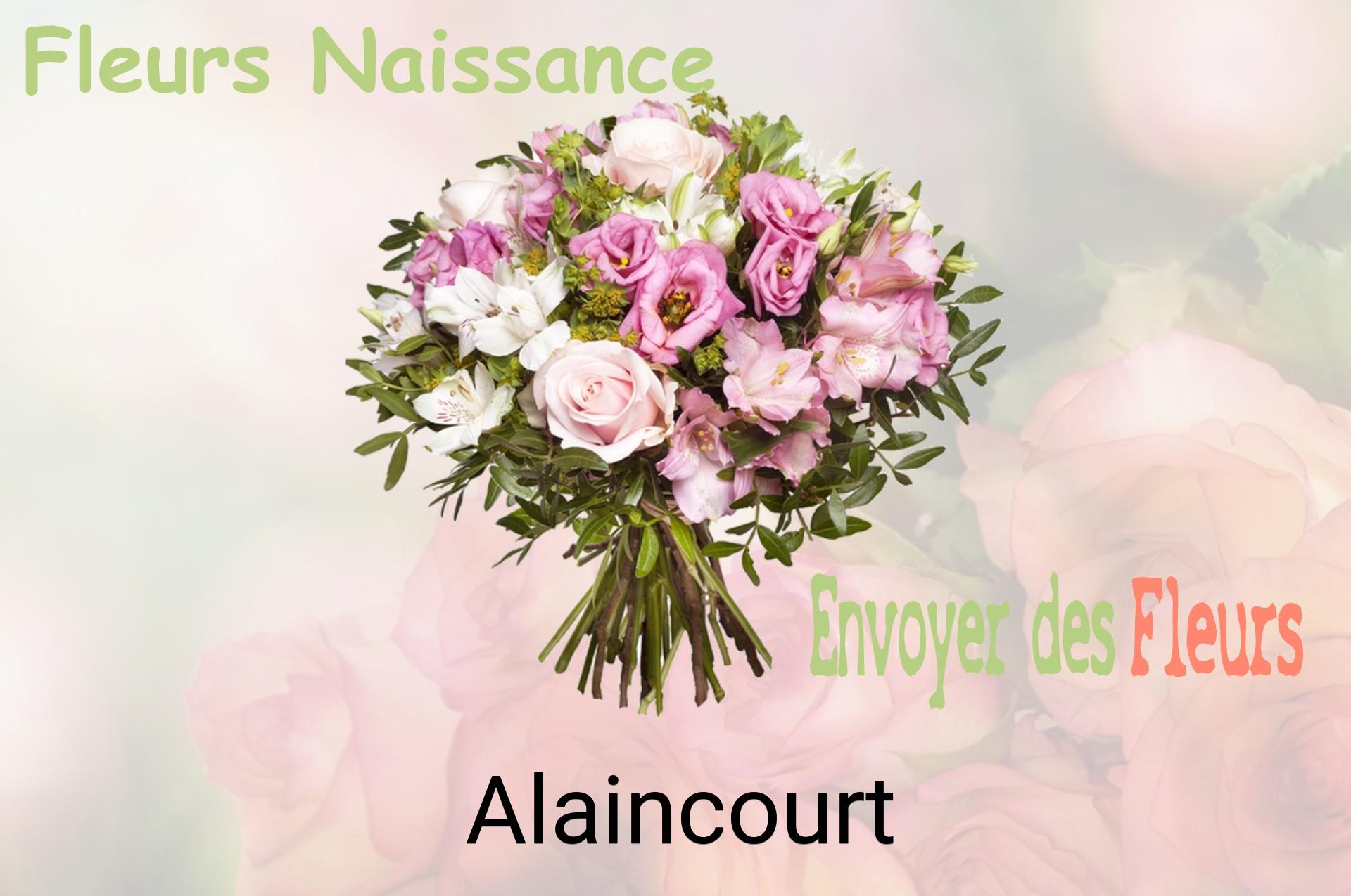 Bouquet de fleurs de naissance livré à Alaincourt